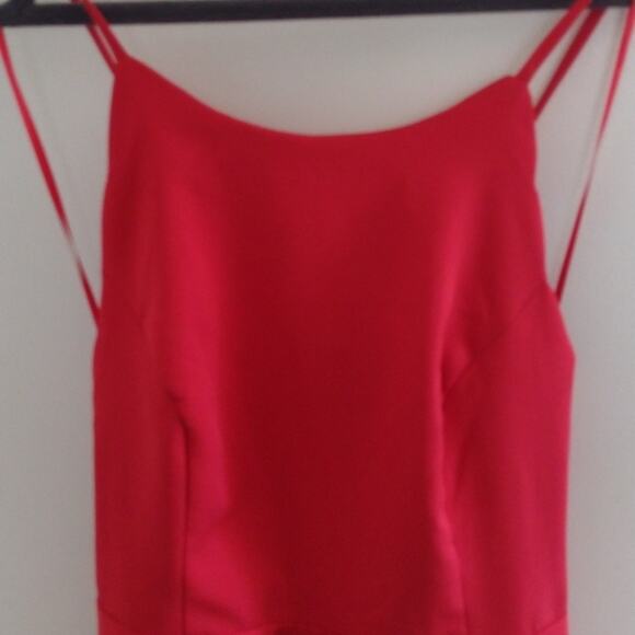 NWT Lulus Play On Curves Red Backless Scalloped Mini Dress S Sleeveless - Picture 5 of 14